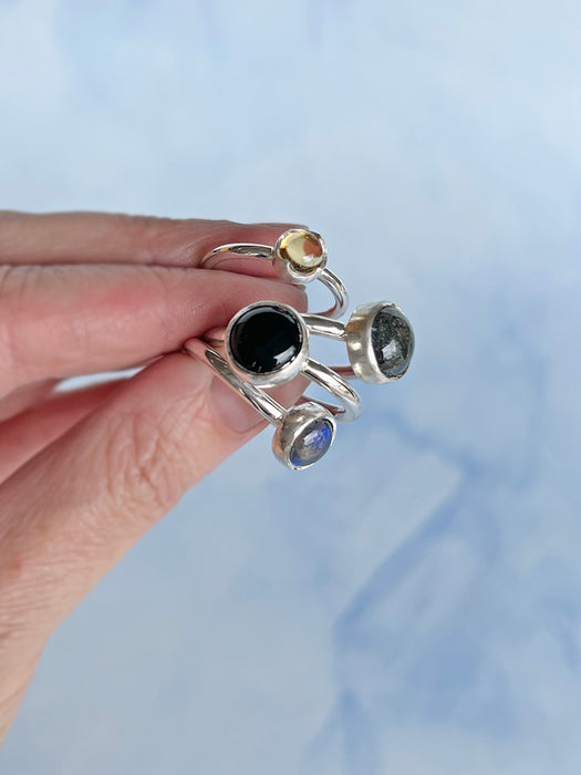 Silver Ring with Bezel Set Gemstone Workshop