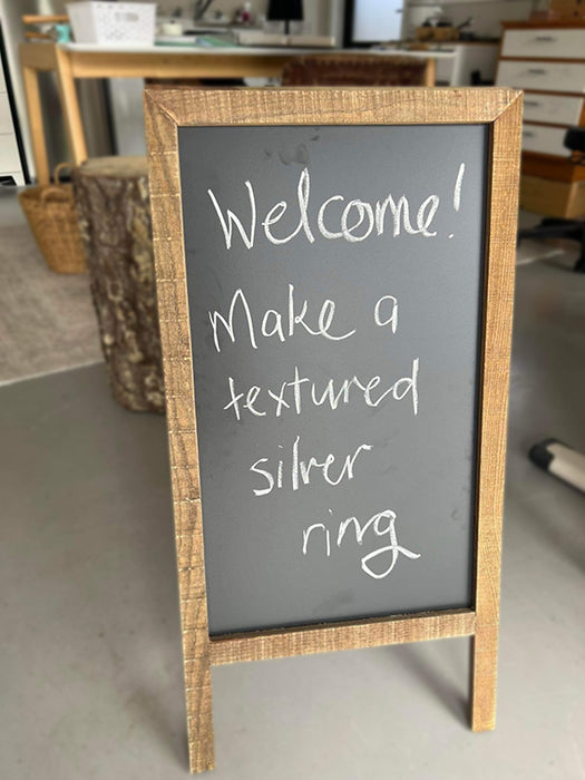 Make Your Own Textured Silver Ring Workshop