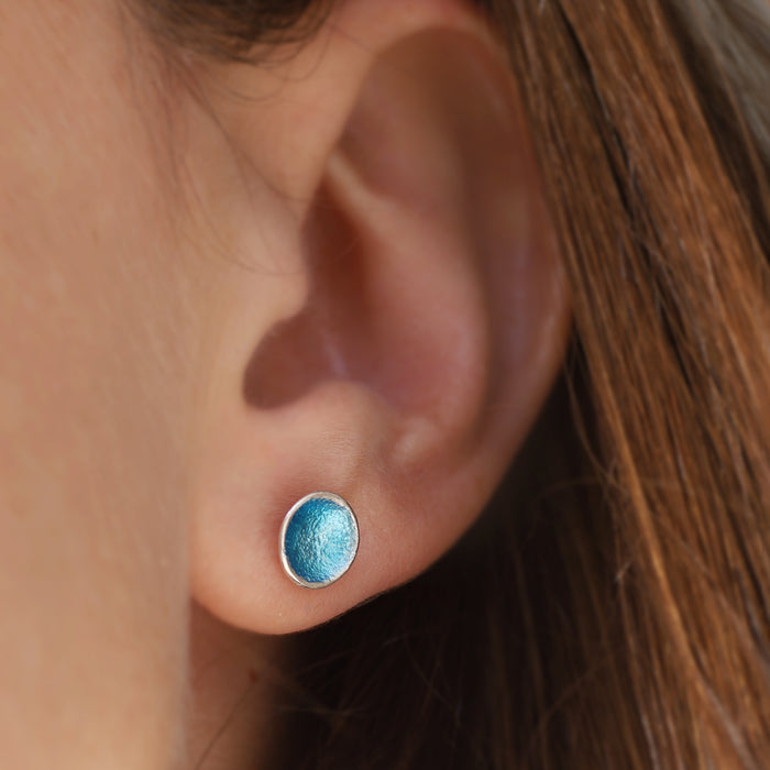 Blue Lagoon stud earrings No.1